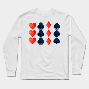 Card Suits Playing Cards Poker Long Sleeve T-Shirt